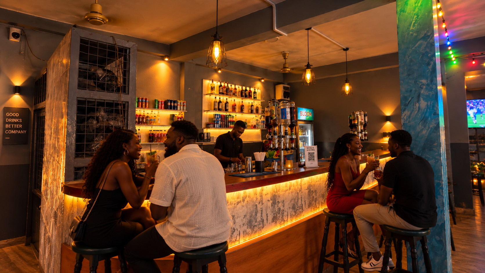 KUM Hotel bar for evening drinks and relaxation